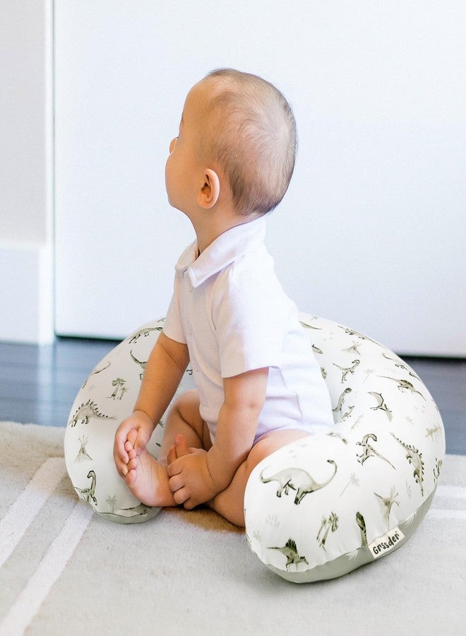 GRSSDER Nursing Pillow Cover Stretchy Minky Removable Nursing Covers for Breastfeeding Pillows, Ultra Soft Comfortable Slipcover for Boy and Girls, Stylish Pretty Dinosaur - Image 3